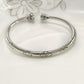 ⌛Limited-Time Offer-Vintage Floral Silver Bangle