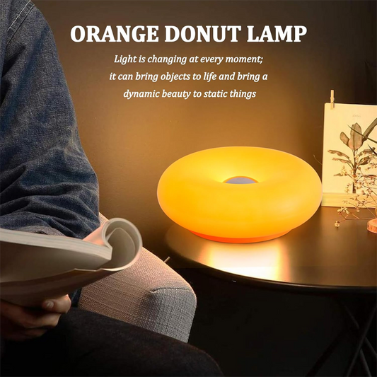 Lampada da tavolo a LED Donut con comando touch