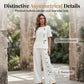 🔥🔥Sconto del 50% sulla nuova collezione – Set a due pezzi: top casual da donna e pantaloni a gamba larga