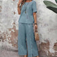 🔥🔥Sconto del 50% sulla nuova collezione – Set a due pezzi: top casual da donna e pantaloni a gamba larga
