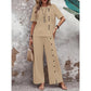 🔥🔥Sconto del 50% sulla nuova collezione – Set a due pezzi: top casual da donna e pantaloni a gamba larga