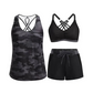 👙🌊Set da bagno da donna in 3 pezzi: tankini con pantaloncini🤸