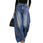 📢📢50% RABATT!! ⏰ Damjeans med Vida Ben och Nit-detaljer