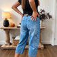 👖 SCONTO DEL 50%! 🌸 Pantaloni casual da donna in denim elasticizzato a vita bassa – Comodi e versatili – Perfetti per le giornate informali, le gite estive o un look chic in ufficio – traspiranti ed eleganti ✨🌿