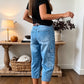 👖 SCONTO DEL 50%! 🌸 Pantaloni casual da donna in denim elasticizzato a vita bassa – Comodi e versatili – Perfetti per le giornate informali, le gite estive o un look chic in ufficio – traspiranti ed eleganti ✨🌿
