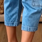 👖 SCONTO DEL 50%! 🌸 Pantaloni casual da donna in denim elasticizzato a vita bassa – Comodi e versatili – Perfetti per le giornate informali, le gite estive o un look chic in ufficio – traspiranti ed eleganti ✨🌿