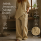 👗 Set composto da top asimmetrico e pantaloni a gamba larga da donna – look moderno, taglio leggero e versatile – perfetto per le giornate calde, le feste e le occasioni speciali | Spedizione gratuita