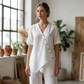 👗 Set composto da top asimmetrico e pantaloni a gamba larga da donna – look moderno, taglio leggero e versatile – perfetto per le giornate calde, le feste e le occasioni speciali | Spedizione gratuita