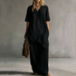 👗 Set composto da top asimmetrico e pantaloni a gamba larga da donna – look moderno, taglio leggero e versatile – perfetto per le giornate calde, le feste e le occasioni speciali | Spedizione gratuita