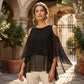 ⌛Offerta a tempo limitato – Top estivo da donna con spalle scoperte e volant