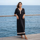 🔥SCONTO DEL 50% - OLTRE 50.000 PEZZI VENDUTI👗Abito da donna con scollo a V in pizzo, tessuto traspirante che nasconde il grasso sulla pancia e sui fianchi
