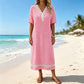🔥SCONTO DEL 50% - OLTRE 50.000 PEZZI VENDUTI👗Abito da donna con scollo a V in pizzo, tessuto traspirante che nasconde il grasso sulla pancia e sui fianchi