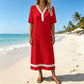 🔥SCONTO DEL 50% - OLTRE 50.000 PEZZI VENDUTI👗Abito da donna con scollo a V in pizzo, tessuto traspirante che nasconde il grasso sulla pancia e sui fianchi