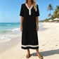 🔥SCONTO DEL 50% - OLTRE 50.000 PEZZI VENDUTI👗Abito da donna con scollo a V in pizzo, tessuto traspirante che nasconde il grasso sulla pancia e sui fianchi