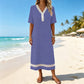 🔥SCONTO DEL 50% - OLTRE 50.000 PEZZI VENDUTI👗Abito da donna con scollo a V in pizzo, tessuto traspirante che nasconde il grasso sulla pancia e sui fianchi