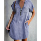 🌸 TENDENZA TOP 2026💙 Abito con cerniera da donna – Ampio ed elegante👗