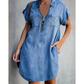 🌸 TENDENZA TOP 2026💙 Abito con cerniera da donna – Ampio ed elegante👗