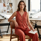 📈 Best seller n. 1 – subito il 50% di sconto! Set composto da top da donna senza maniche con bottoni e pantaloni larghi