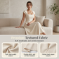 Elegante abito da donna dalla linea ad A con scollo quadrato, modello aderente, abito lungo