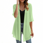 📢📢 Lo indossano tutte – tu no? Ora al 50%!🌺Cardigan da donna in chiffon leggero con davanti aperto
