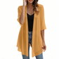 📢📢 Lo indossano tutte – tu no? Ora al 50%!🌺Cardigan da donna in chiffon leggero con davanti aperto