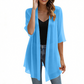 📢📢 Lo indossano tutte – tu no? Ora al 50%!🌺Cardigan da donna in chiffon leggero con davanti aperto