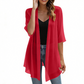 📢📢 Lo indossano tutte – tu no? Ora al 50%!🌺Cardigan da donna in chiffon leggero con davanti aperto