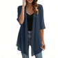 📢📢 Lo indossano tutte – tu no? Ora al 50%!🌺Cardigan da donna in chiffon leggero con davanti aperto