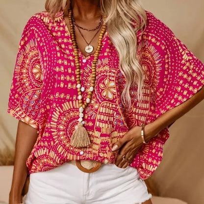 🌸 SCONTO DEL 50% 👚 Top a fiori – Leggero e comodo