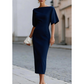 🌸👗 Nuova collezione 2026: abito da donna elegante, di media lunghezza, sciancrato e che slancia la figura