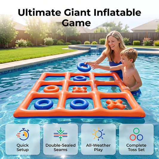 🏖️Articoli indispensabili per la piscina in estate, offerta speciale a tempo limitato🔥Gioco gonfiabile gigante da esterno con lancio