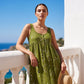 🌊 Il look più trendy di quest'estate – da non perdere a metà prezzo🌺 Abito lungo senza maniche dal taglio casual da donna