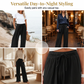 Pantaloni casual a vita alta e a gamba larga da donna