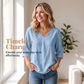 Top fluido con scollo a V e linea leggera