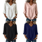 Top fluido con scollo a V e linea leggera