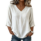 Top fluido con scollo a V e linea leggera
