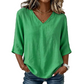 Top fluido con scollo a V e linea leggera