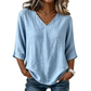Top fluido con scollo a V e linea leggera