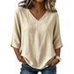 Top fluido con scollo a V e linea leggera
