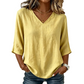 Top fluido con scollo a V e linea leggera