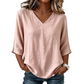 Top fluido con scollo a V e linea leggera