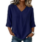 Top fluido con scollo a V e linea leggera