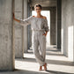 ✨ Eleganter Damen-Jumpsuit im Off-Shoulder-Design – bequem, stilvoll und leicht zu tragen