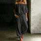 ✨ Eleganter Damen-Jumpsuit im Off-Shoulder-Design – bequem, stilvoll und leicht zu tragen