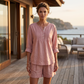 🏃‍♀️ Sta andando a ruba – non esitate! Camicetta da donna a maniche lunghe con plissettatura e scollo Henley