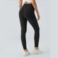 Leggings da allenamento a vita alta, modellanti, con effetto lifting sui glutei e contenimento addominale, dotati di tasca laterale
