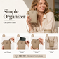 Borsa a tracolla in pelle per cellulare con elegante motivo coccodrillo, da donna