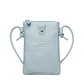 Borsa a tracolla in pelle per cellulare con elegante motivo coccodrillo, da donna