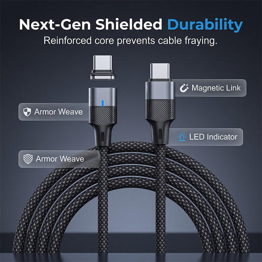 ⚡ SCONTO DEL 50%! 🔌 Cavo USB a ricarica rapida – Lega di alluminio e treccia in nylon – 240 W e 24 Gbit/s per dispositivi