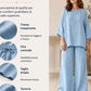 Completo a due pezzi casual da donna in misto lino
